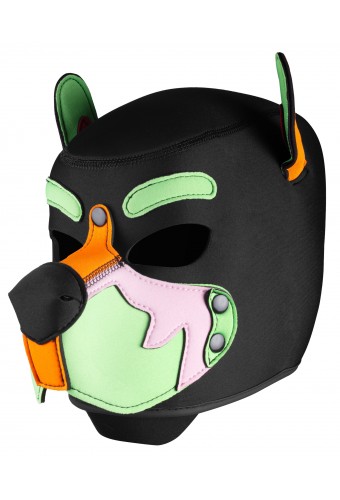 Cagoule Wolf Gang Noir-Orange 