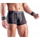 Boxer Bottomless avec Menottes Arescio Noir 