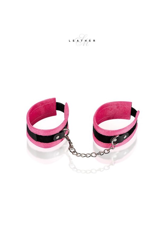 Menottes de chevilles rose et noir