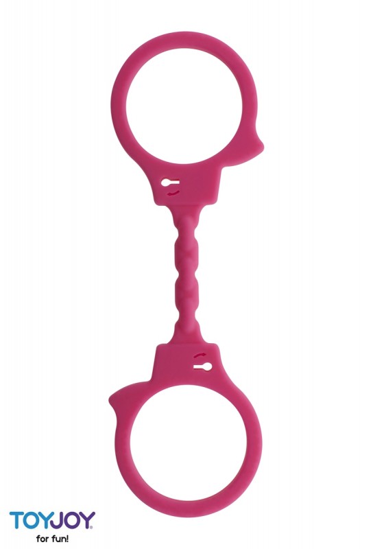 Menottes silicone stretchy - rose