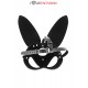 Masque bunny simili cuir réglable - Fetish Tentation