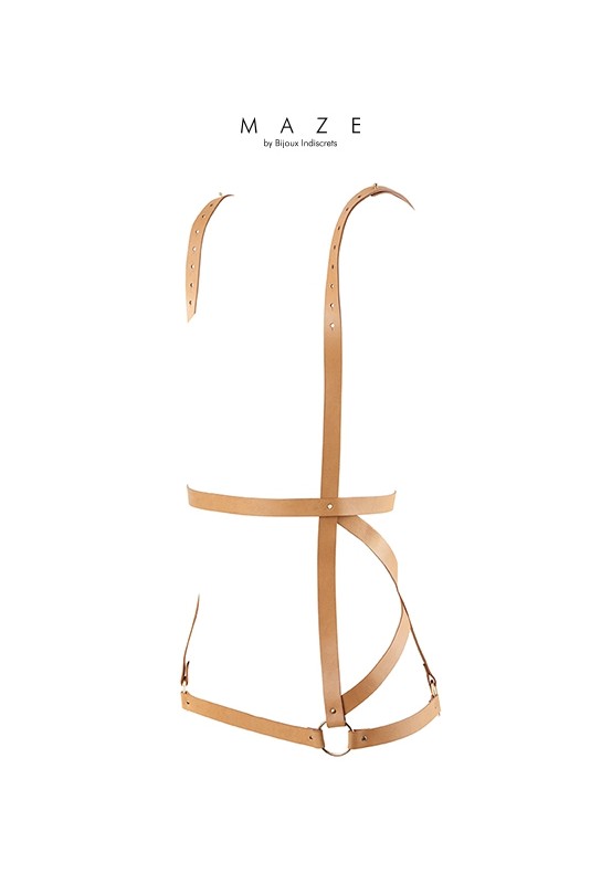 Robe harnais marron - Maze