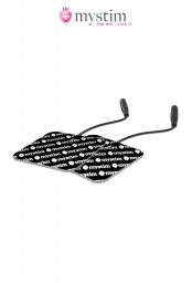 Electrodes carrées auto-adhésives électro-stimulation - Mystim