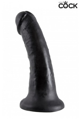 Gode réaliste noir 15 cm - King Cock