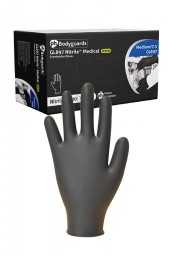 100 gants médicaux en Nitrile noir